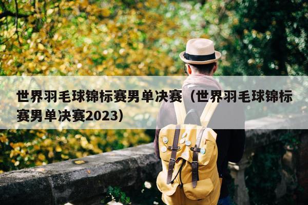 世界羽毛球锦标赛男单决赛（世界羽毛球锦标赛男单决赛2023）