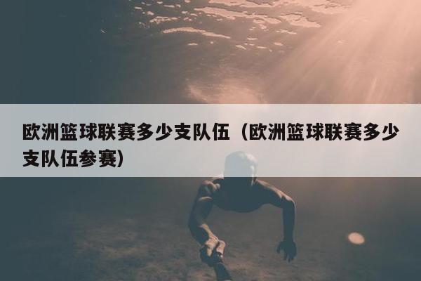 欧洲篮球联赛多少支队伍（欧洲篮球联赛多少支队伍参赛）