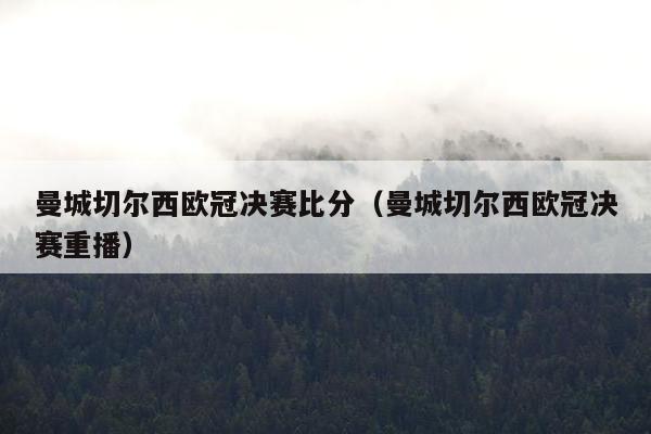 曼城切尔西欧冠决赛比分（曼城切尔西欧冠决赛重播）