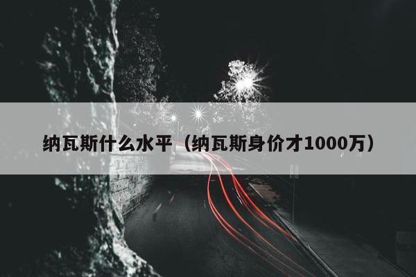 纳瓦斯什么水平（纳瓦斯身价才1000万）