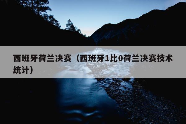 西班牙荷兰决赛（西班牙1比0荷兰决赛技术统计）