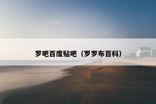 罗吧百度贴吧（罗罗布百科）