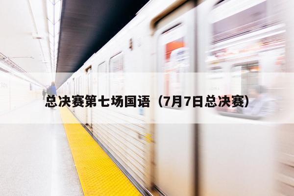 总决赛第七场国语（7月7日总决赛）