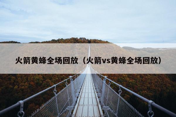 火箭黄蜂全场回放（火箭vs黄蜂全场回放）